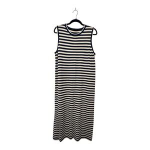 Jenni Kayne Merino Wool Striped Midi Dress Size L